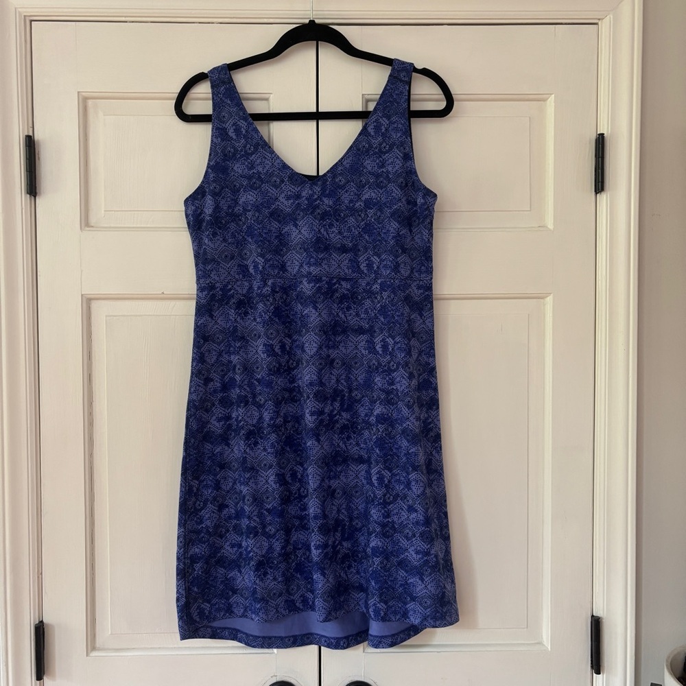 L.L. Bean Sport Athleisure Sleeveless Tank Dress Mini Slip Dress Blue Size Small